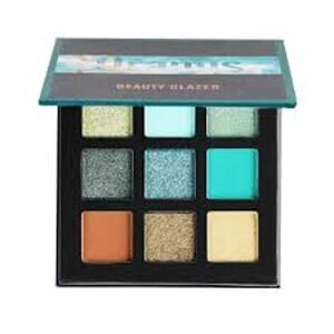 New Beauty Glazed 9 Colored Vivid Glitter Eyeshadow Palette Uranus 40G